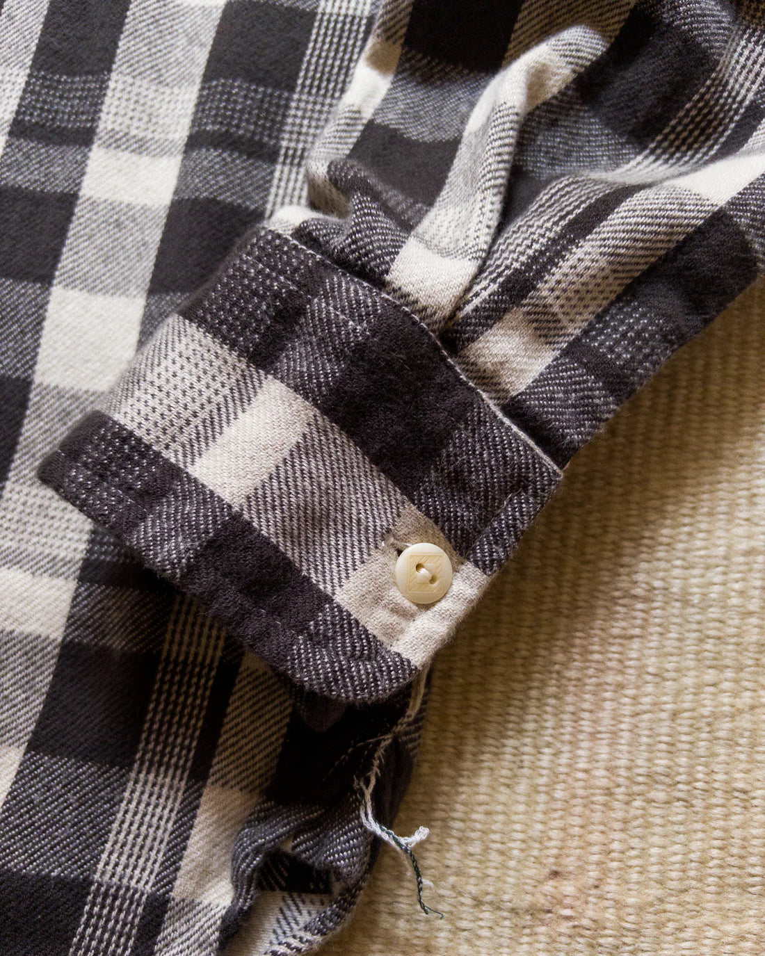 Washed Flannel Workshirt Night Pitch