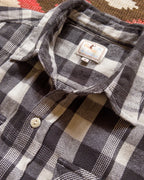Washed Flannel Workshirt Night Pitch