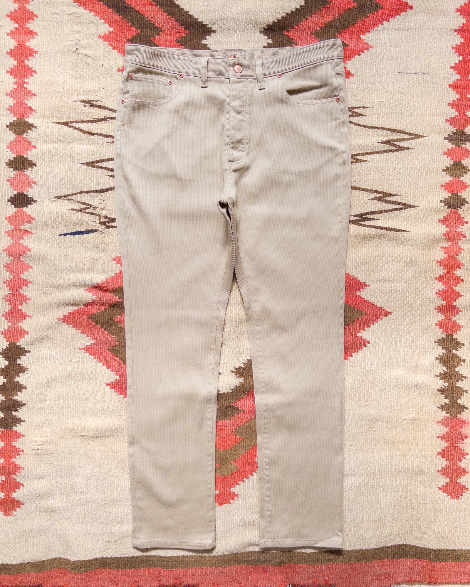 Bedford Cord 5 Pocket Pants Off White