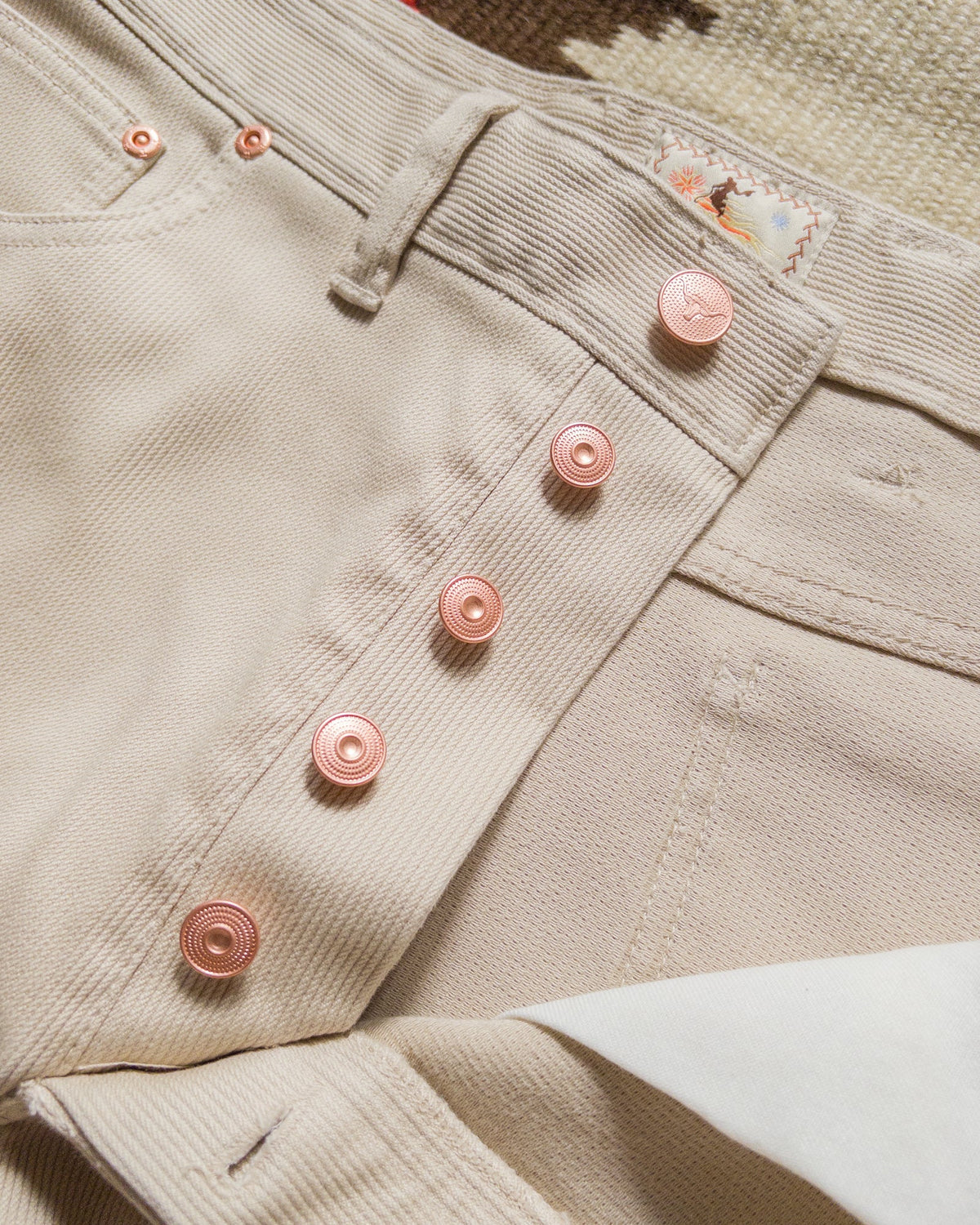 Bedford Cord 5 Pocket Pants Off White