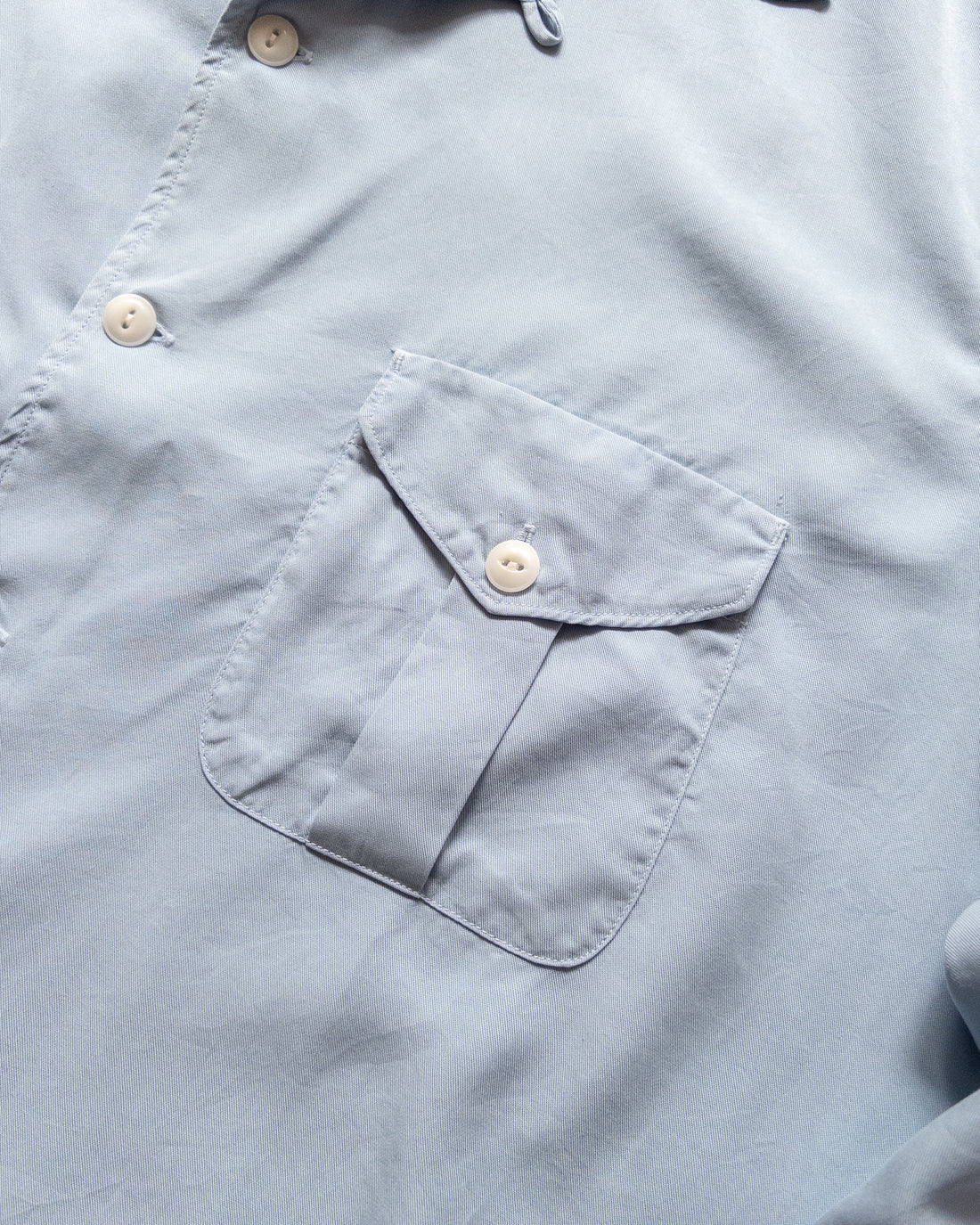 Tencel Patio Shirt Faded Bench Blue
