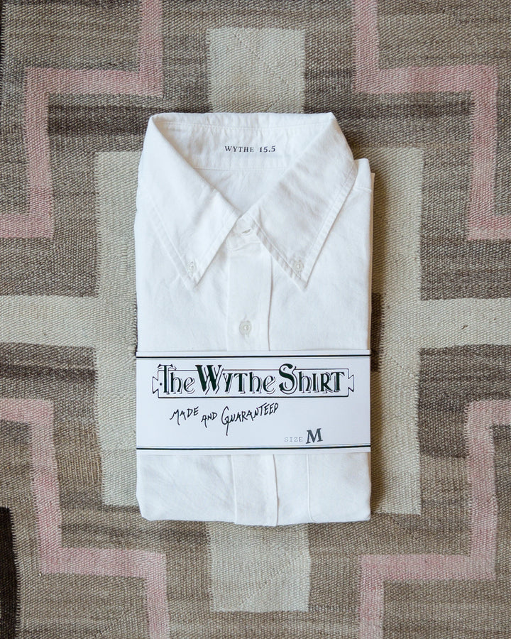 Oxford Cloth Button Down Shirt Classic White