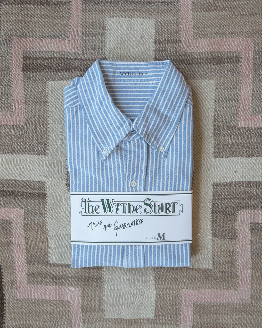 Oxford Cloth Button Down Shirt Blue/White Stripe