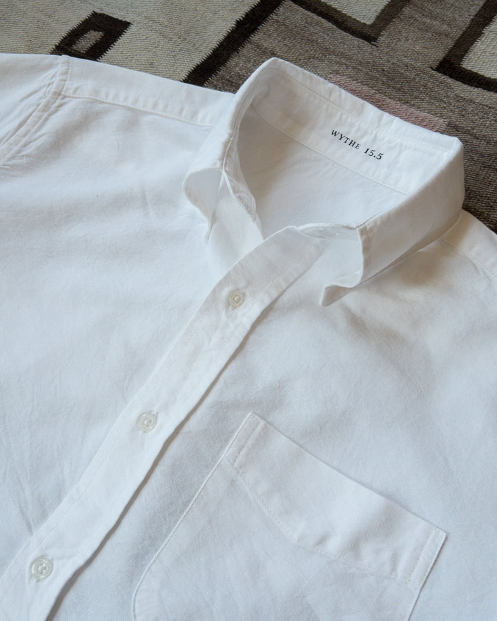 Oxford Cloth Button Down Shirt Classic White
