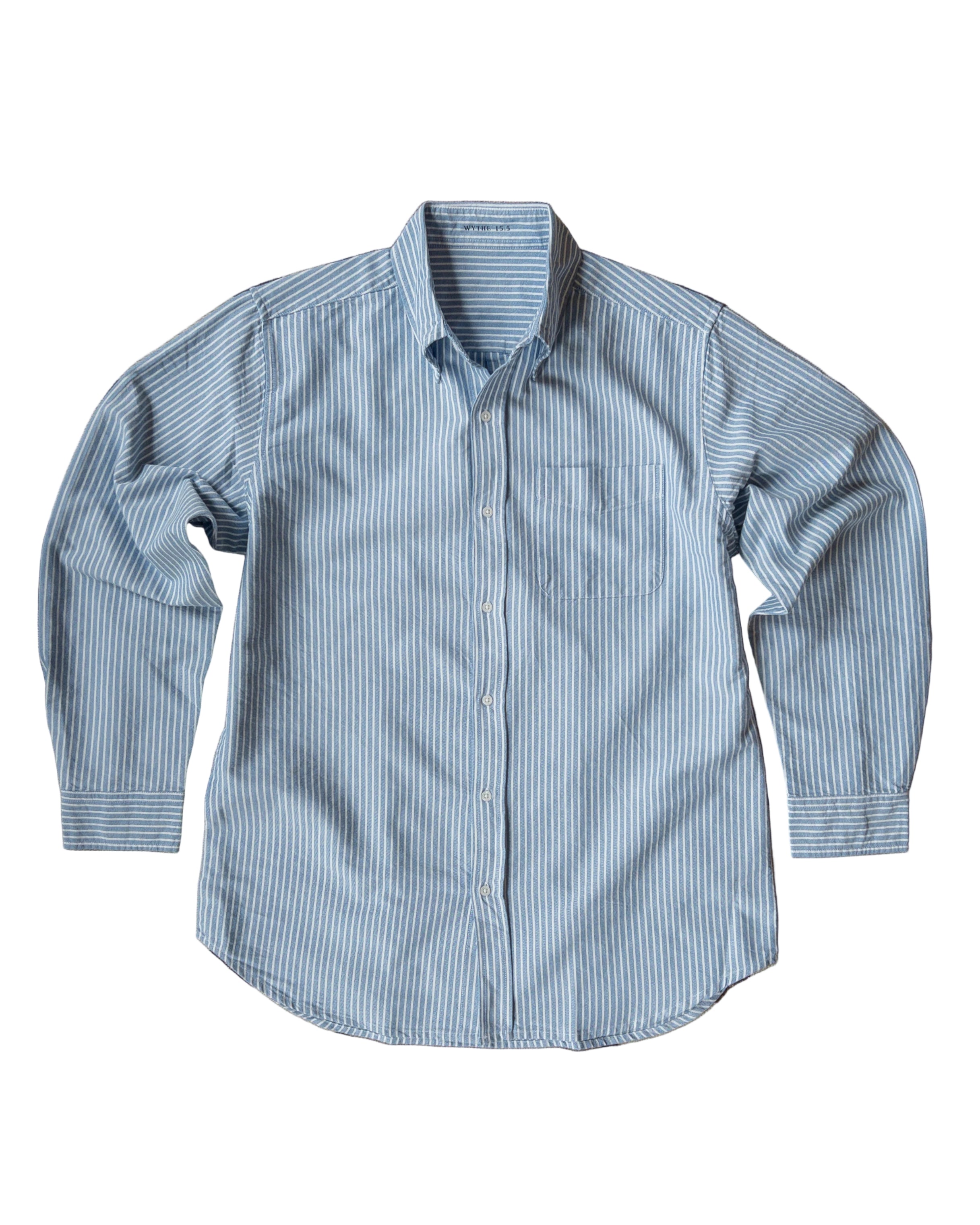 Oxford Cloth Button Down Shirt Blue/White Stripe