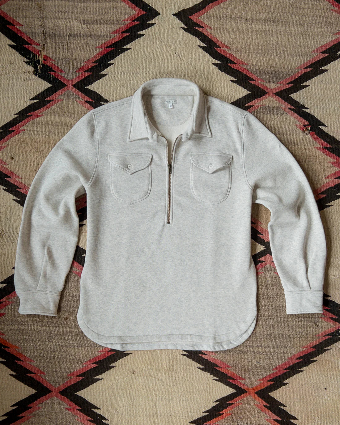 Half Zip Sweatshirt Heather Grey