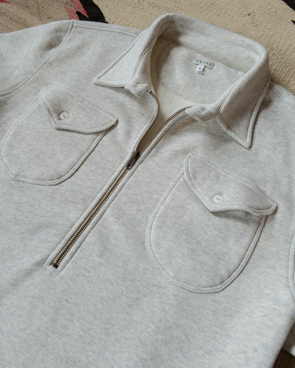 Half Zip Sweatshirt Heather Grey