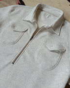 Half Zip Sweatshirt Heather Grey
