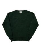 Highland Shakerknit Crewneck Sweater Evergreen