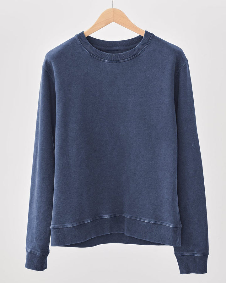 Acid Wash Sweatshirt - Navy