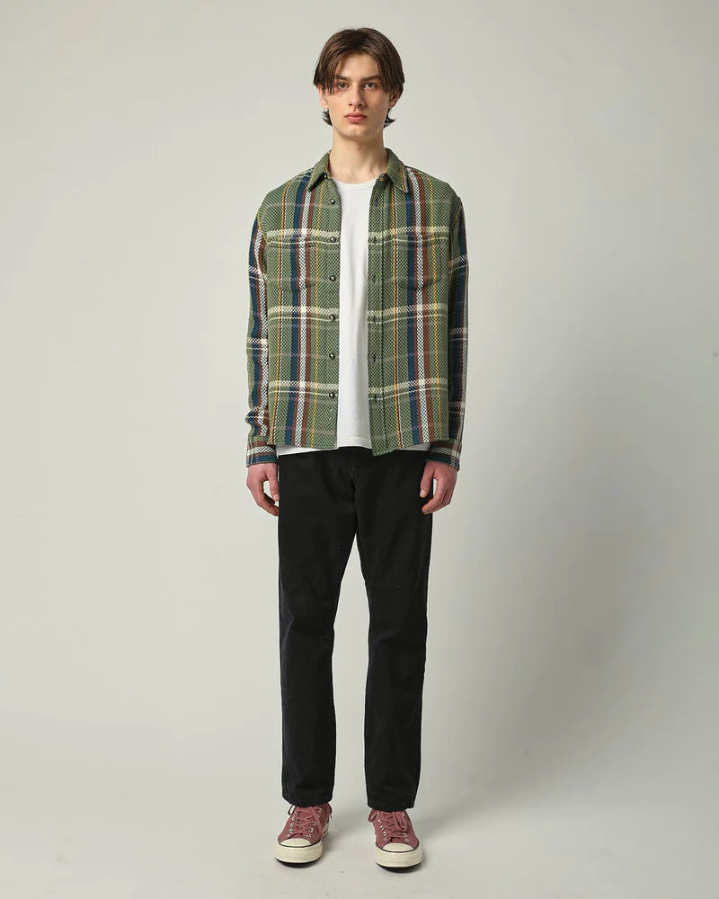 Acid Plaid Cabin LS - Army