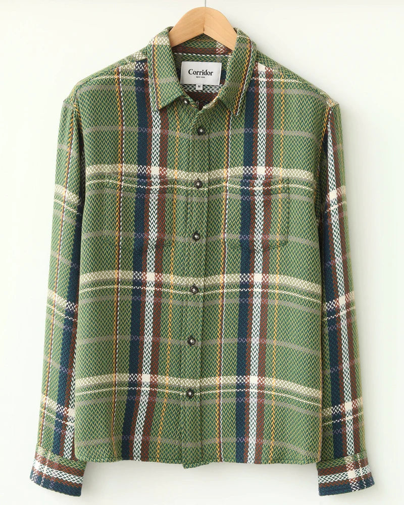 Acid Plaid Cabin LS - Army