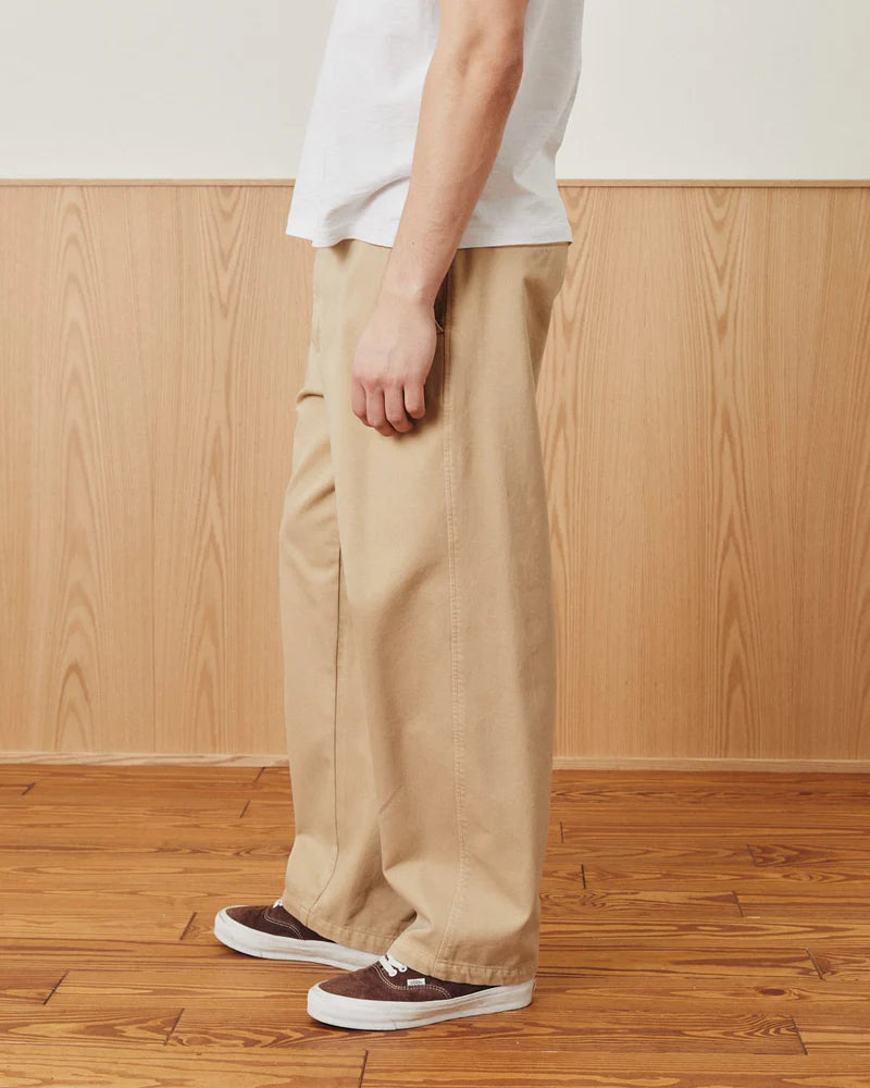 Wide Twill Pant Tan