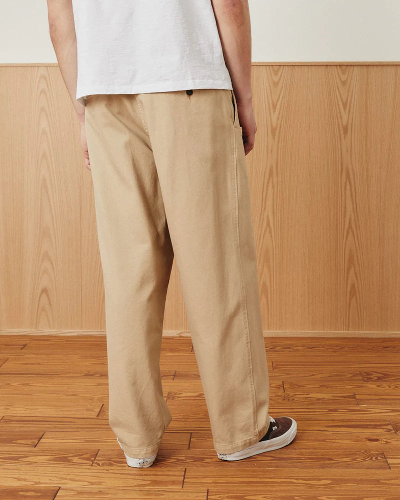 Wide Twill Pant Tan