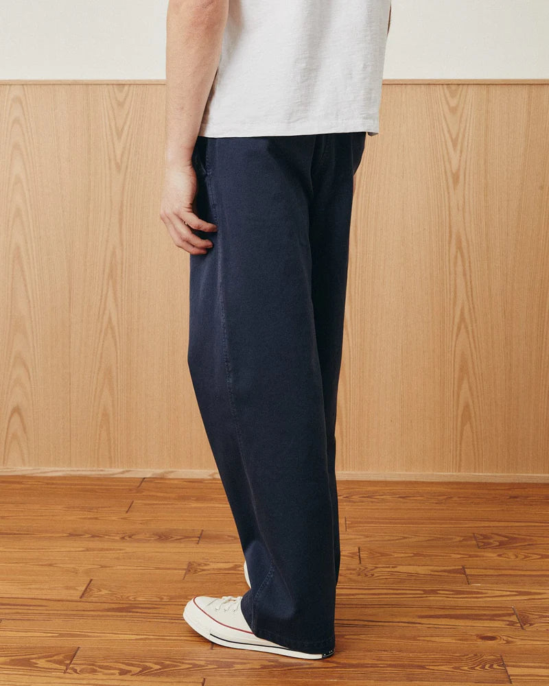 Wide Twill Pant Navy