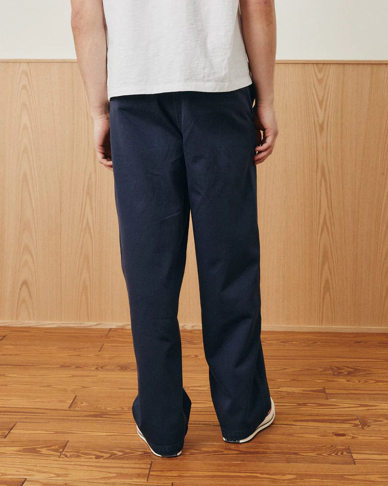 Wide Twill Pant Navy