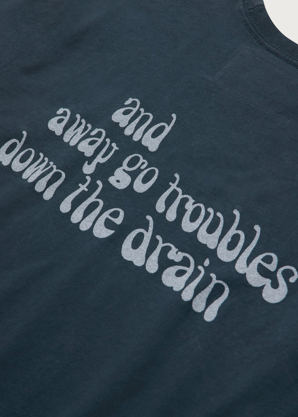Away Go Trouble T-Shirt Hard Washed Black