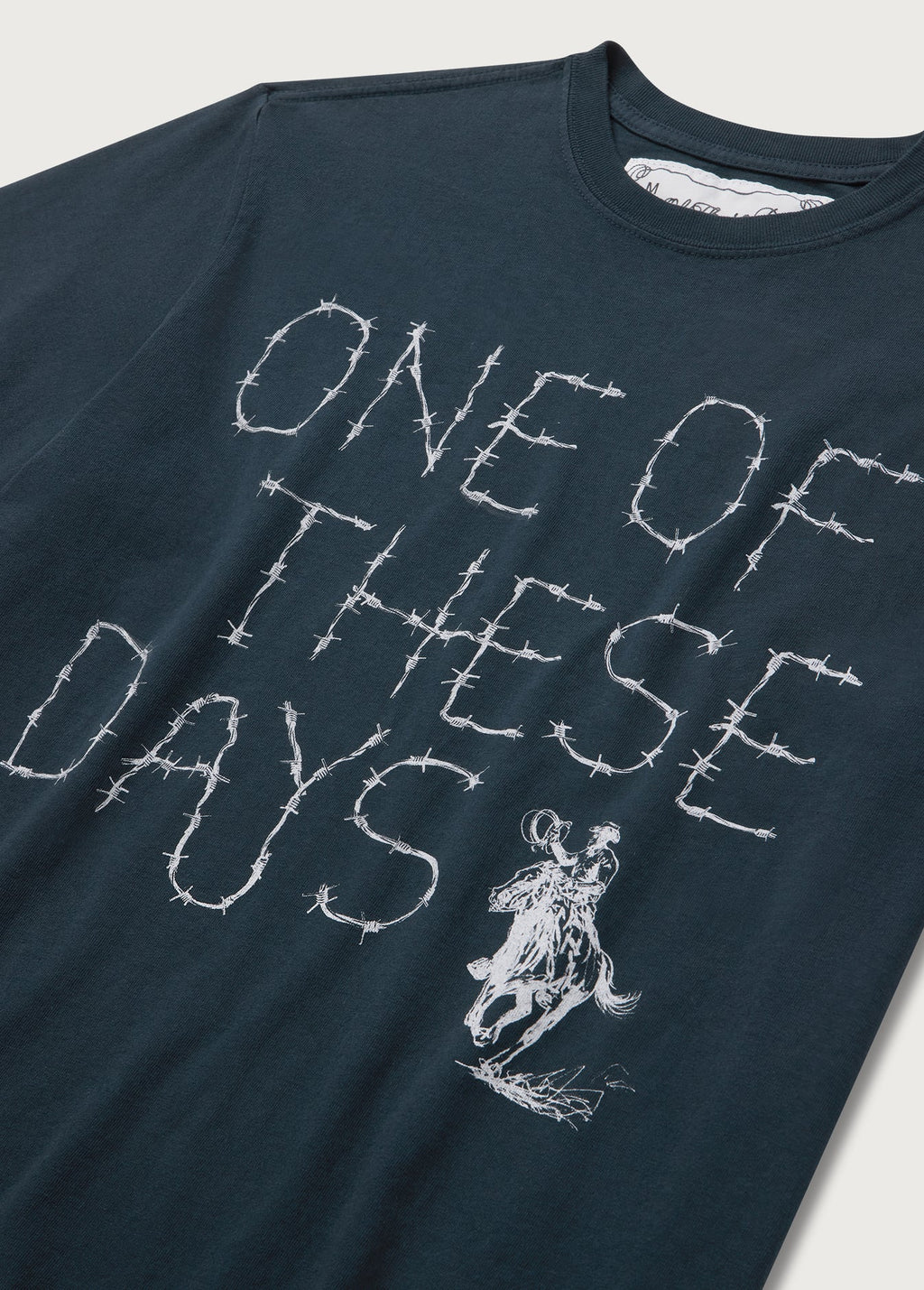 Barbed T-Shirt Hard Washed Black