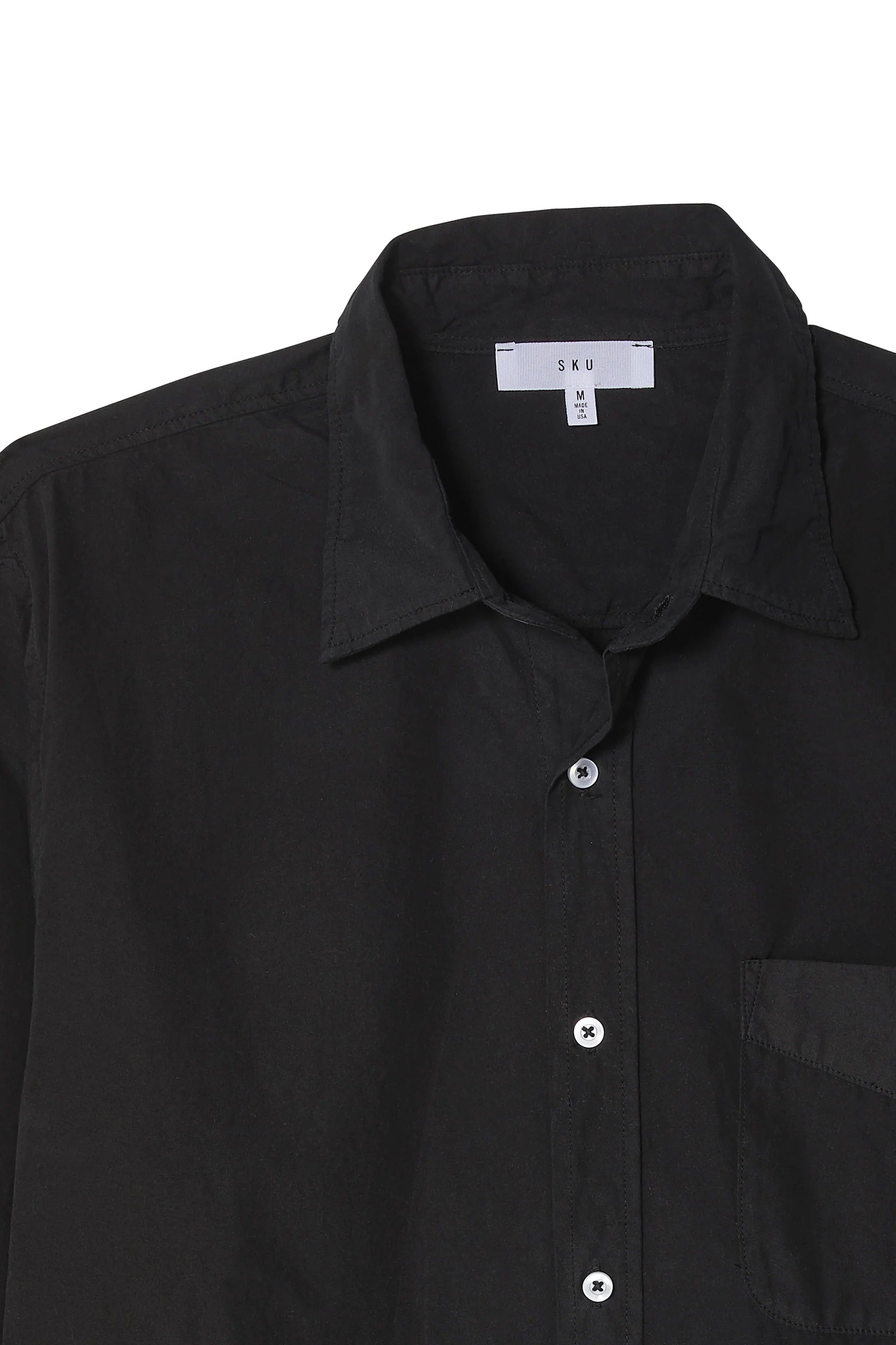 Poplin Standard Shirt Faded Black