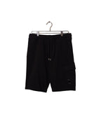 Light Fleece Cargo Lens Shorts - Black