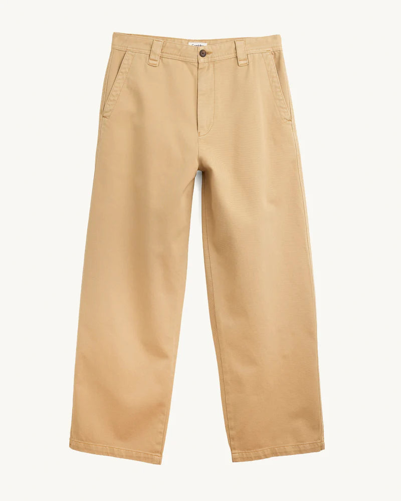 Wide Twill Pant Tan