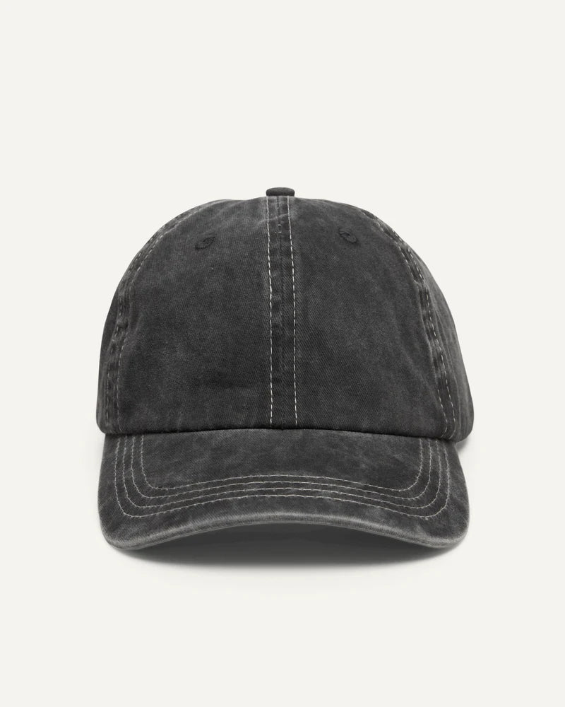 Garment Washed Cap Black