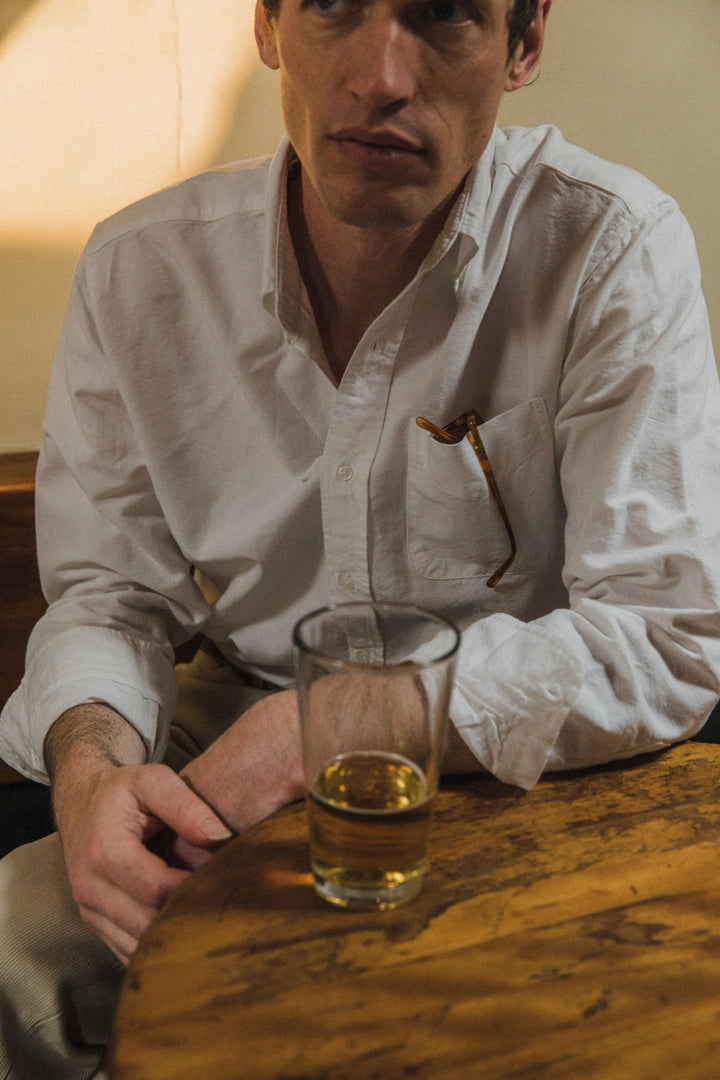 Oxford Cloth Button Down Shirt Classic White