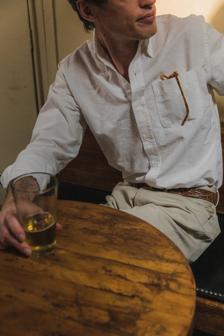 Oxford Cloth Button Down Shirt Classic White