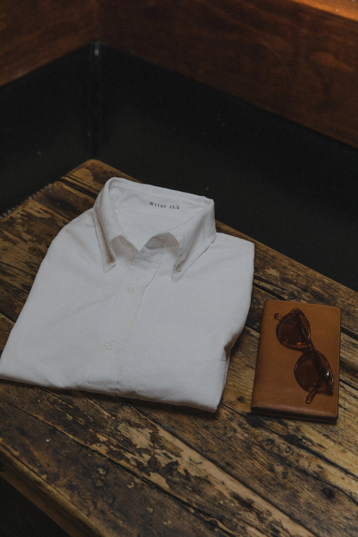 Oxford Cloth Button Down Shirt Classic White