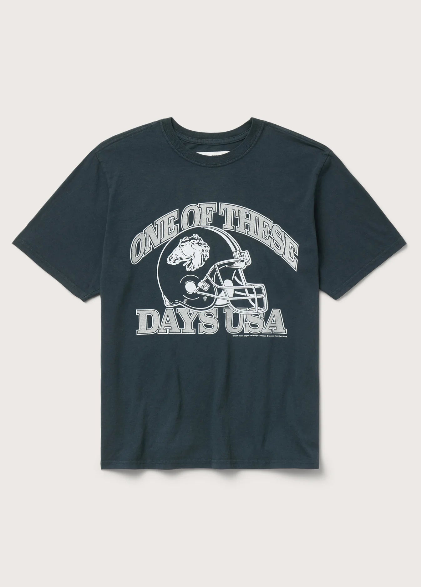 DAYS USA TSHIRT WASHED BLACK