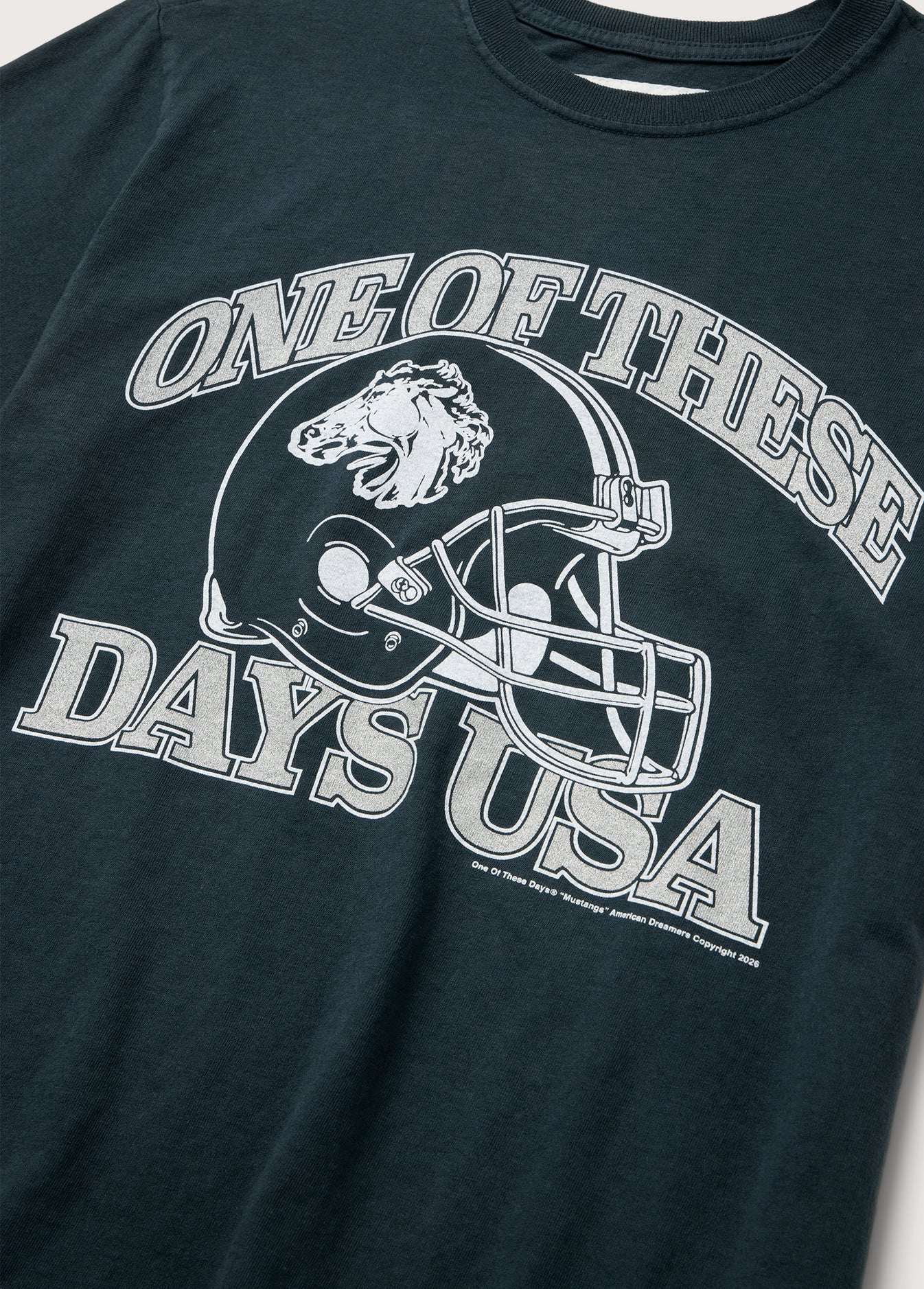 DAYS USA TSHIRT WASHED BLACK
