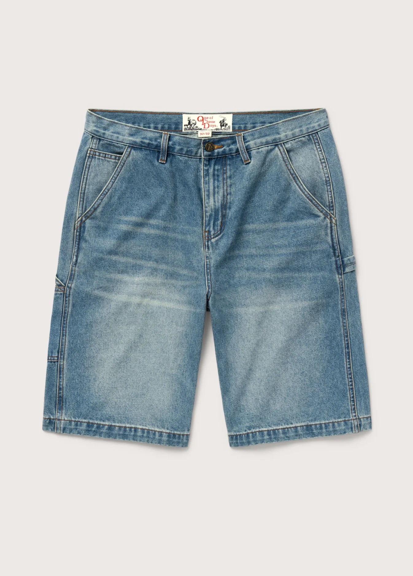 DENIM PAINTER SHORTS INDIGO