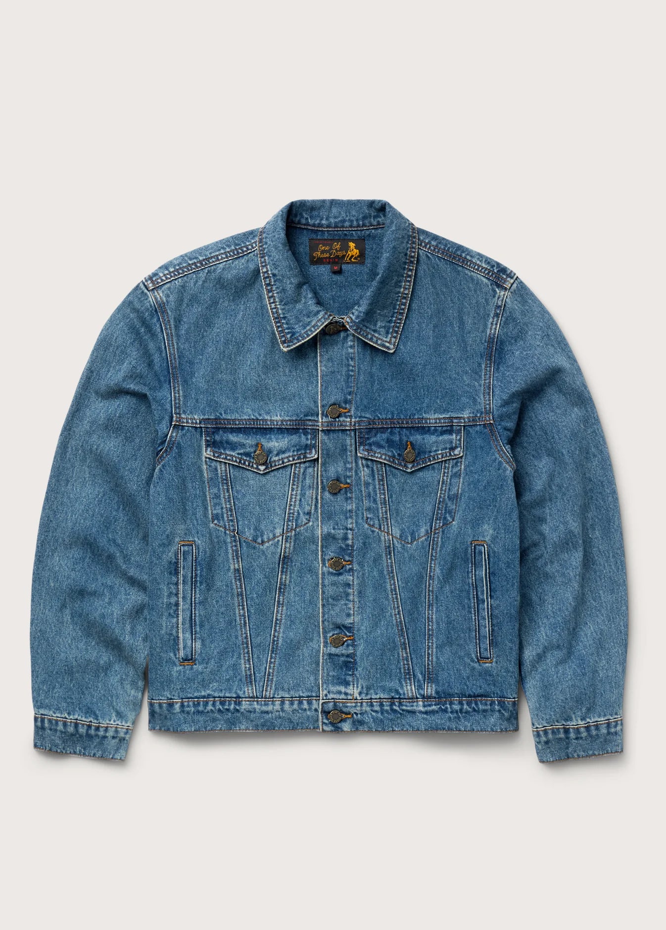 DENIM TRUCKER JACKET WASHED INDIGO