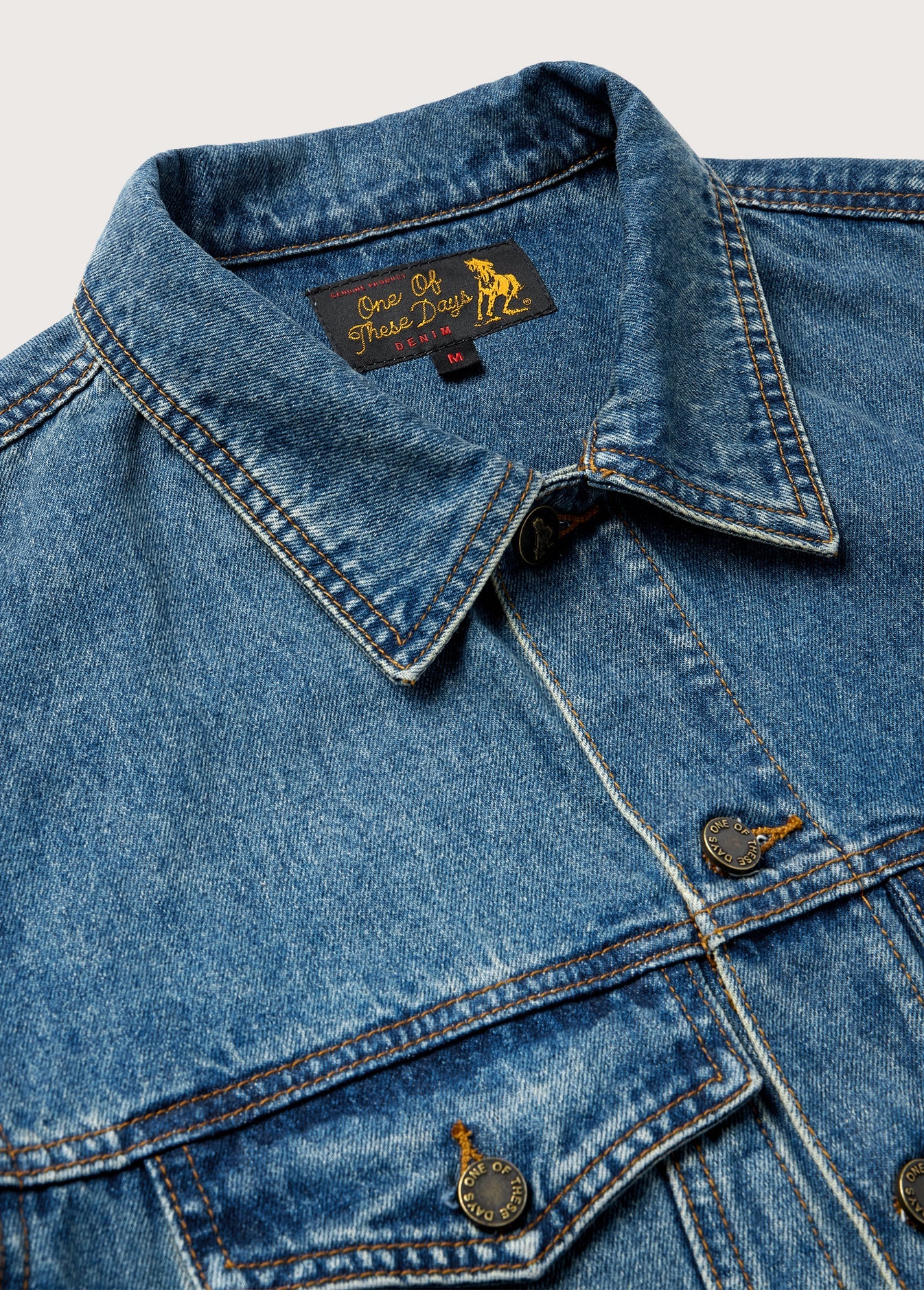 DENIM TRUCKER JACKET WASHED INDIGO