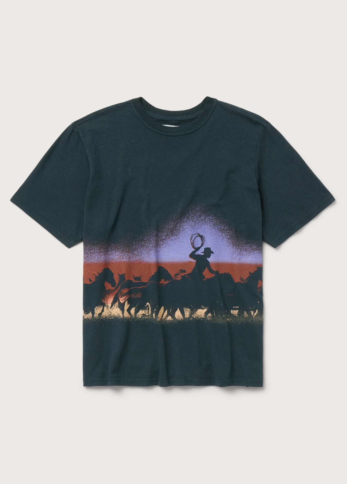 DRIFTIN' BACK TSHIRT HARD WASHED BLACK