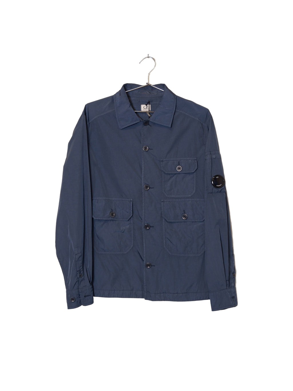 Chrome-R Full Button Down Overshirt - India Ink
