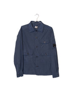 Chrome-R Full Button Down Overshirt - India Ink