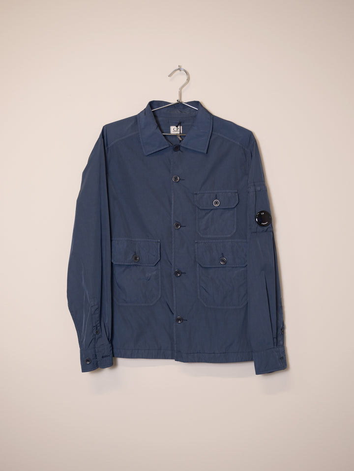 Chrome-R Full Button Down Overshirt - India Ink
