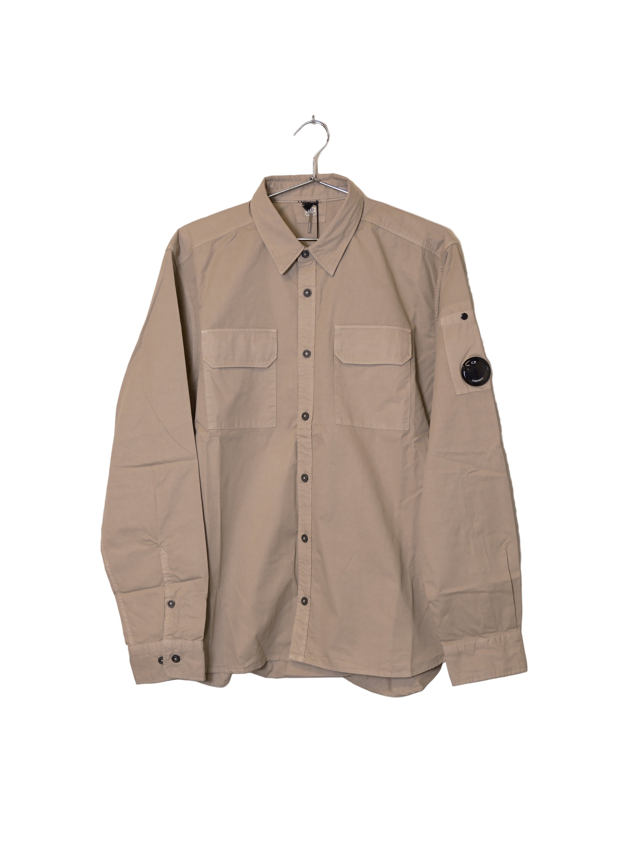 Organic Gabardine Lens Shirt - Vintage Khaki