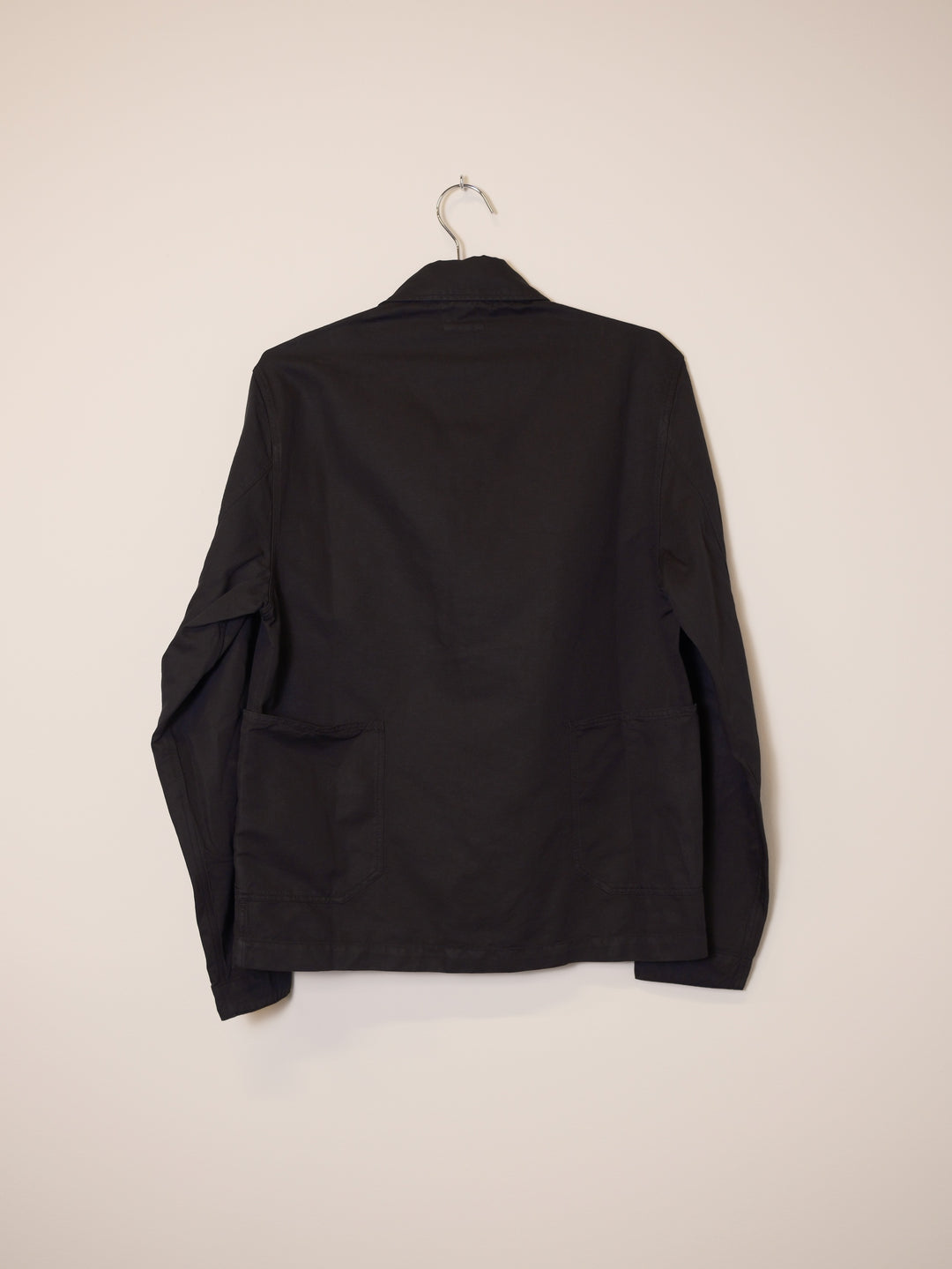 Cotton/Linen Lens Overshirt - Black