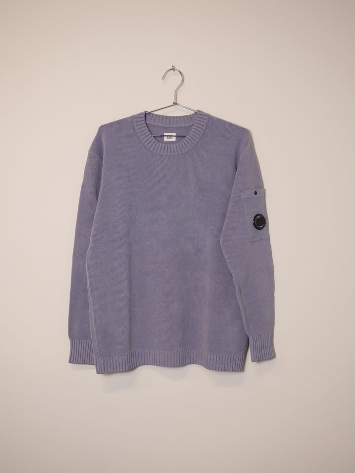Chenille Cotton Lens Knit - Lavander Violet