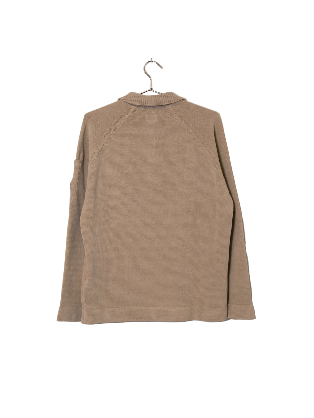Chenille Cotton Polo Knit -  Vintage Khaki
