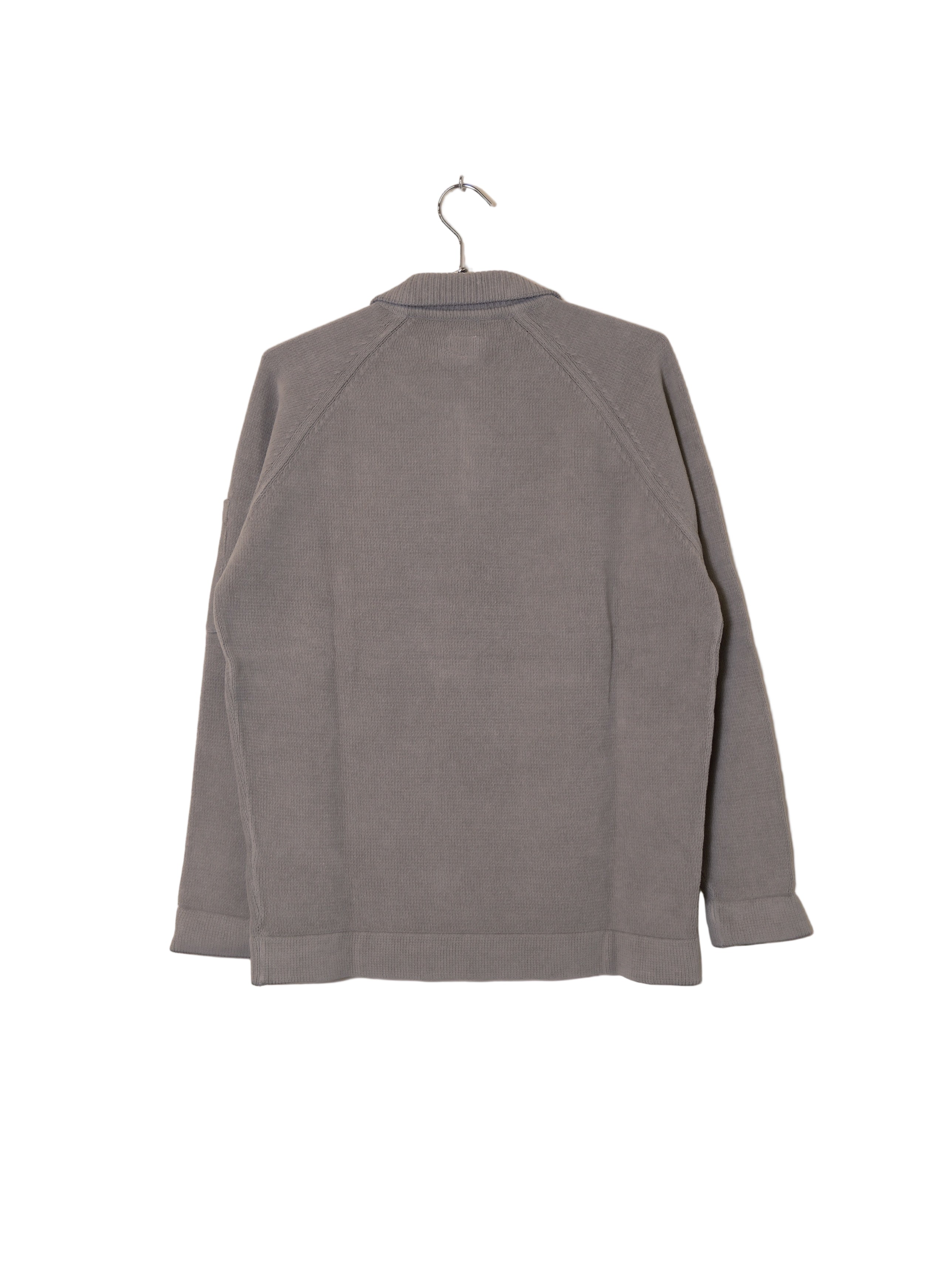 Chenille Cotton Polo Knit -  Smoked Peral