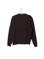 Diagonal Raised Fleece Crewneck Lens Sweatshirt - Black