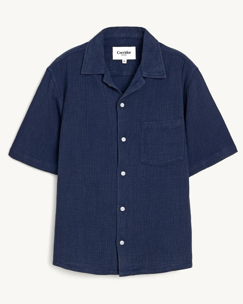 Double Cloth SS Navy