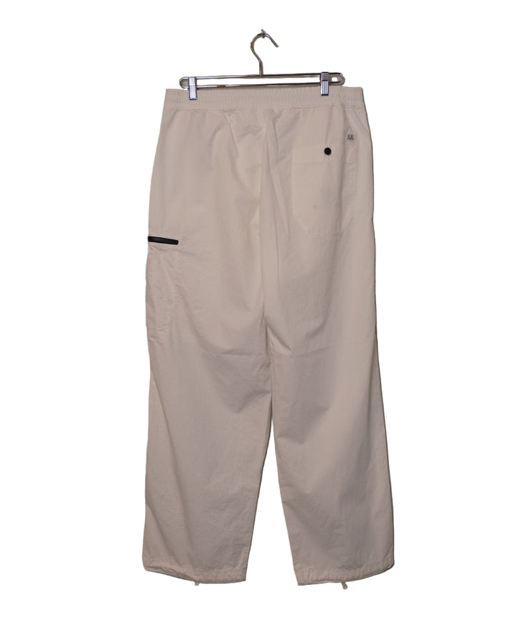 Microreps Boxy Cargo Lens Pants - Gauze White