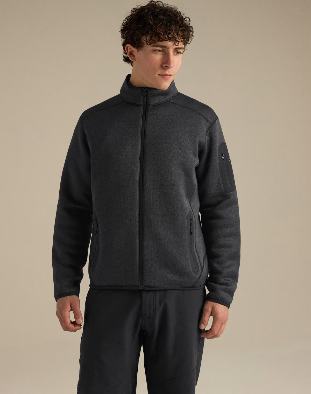 Covert Cardigan M Black Heather