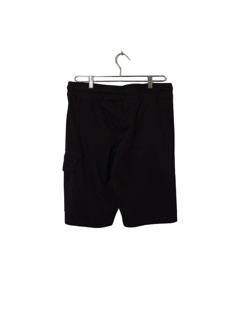 Light Fleece Cargo Lens Shorts - Black