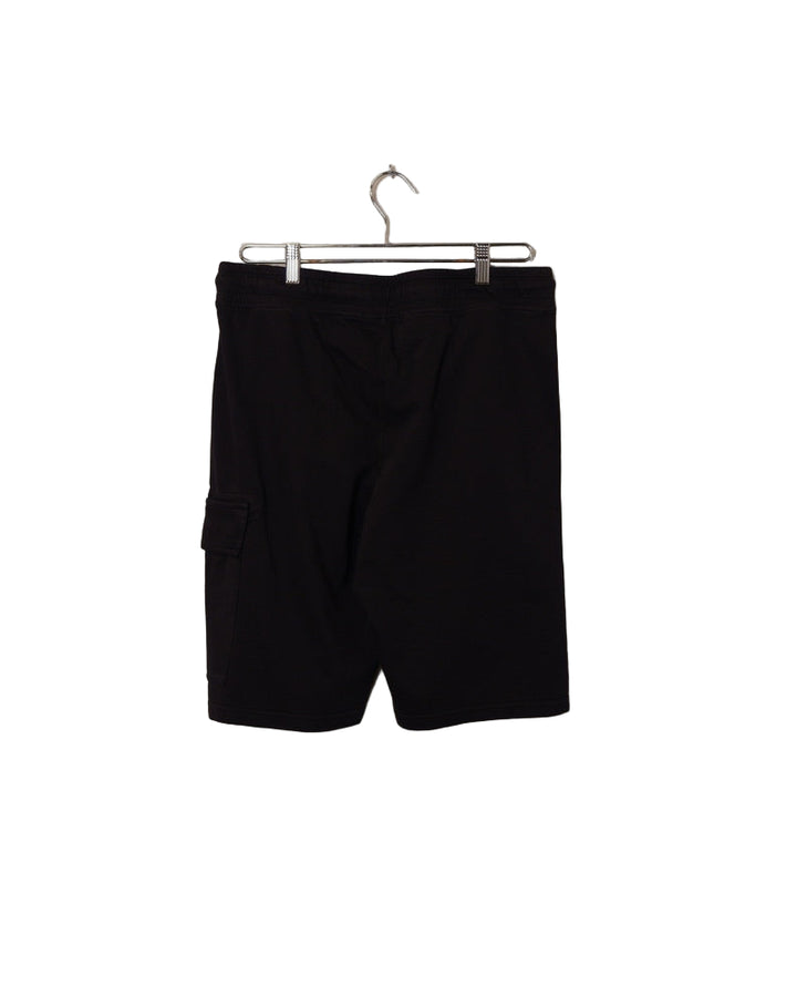 Light Fleece Cargo Lens Shorts - Black