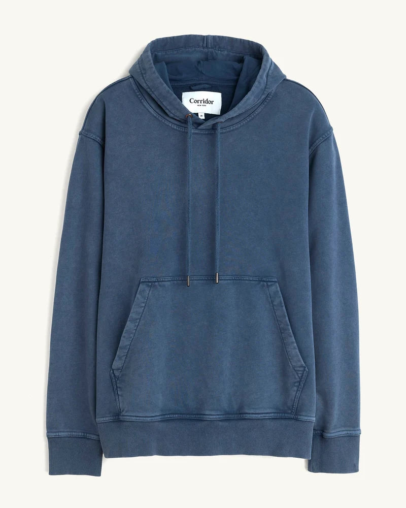 French Terry Hoodie Navy